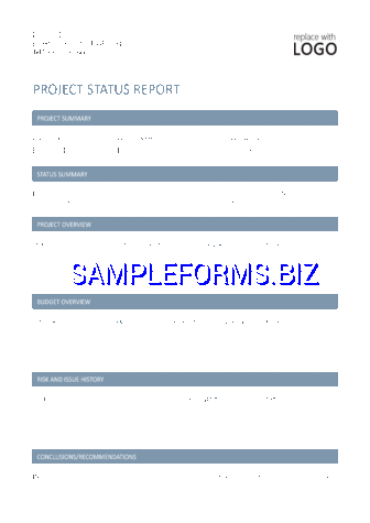 Project Status Report Template 1 dotx pdf free