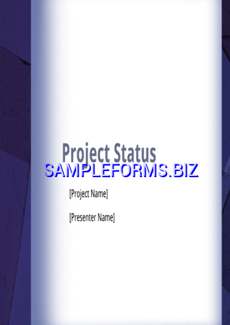 Project Status Report Template 3 pdf potx free