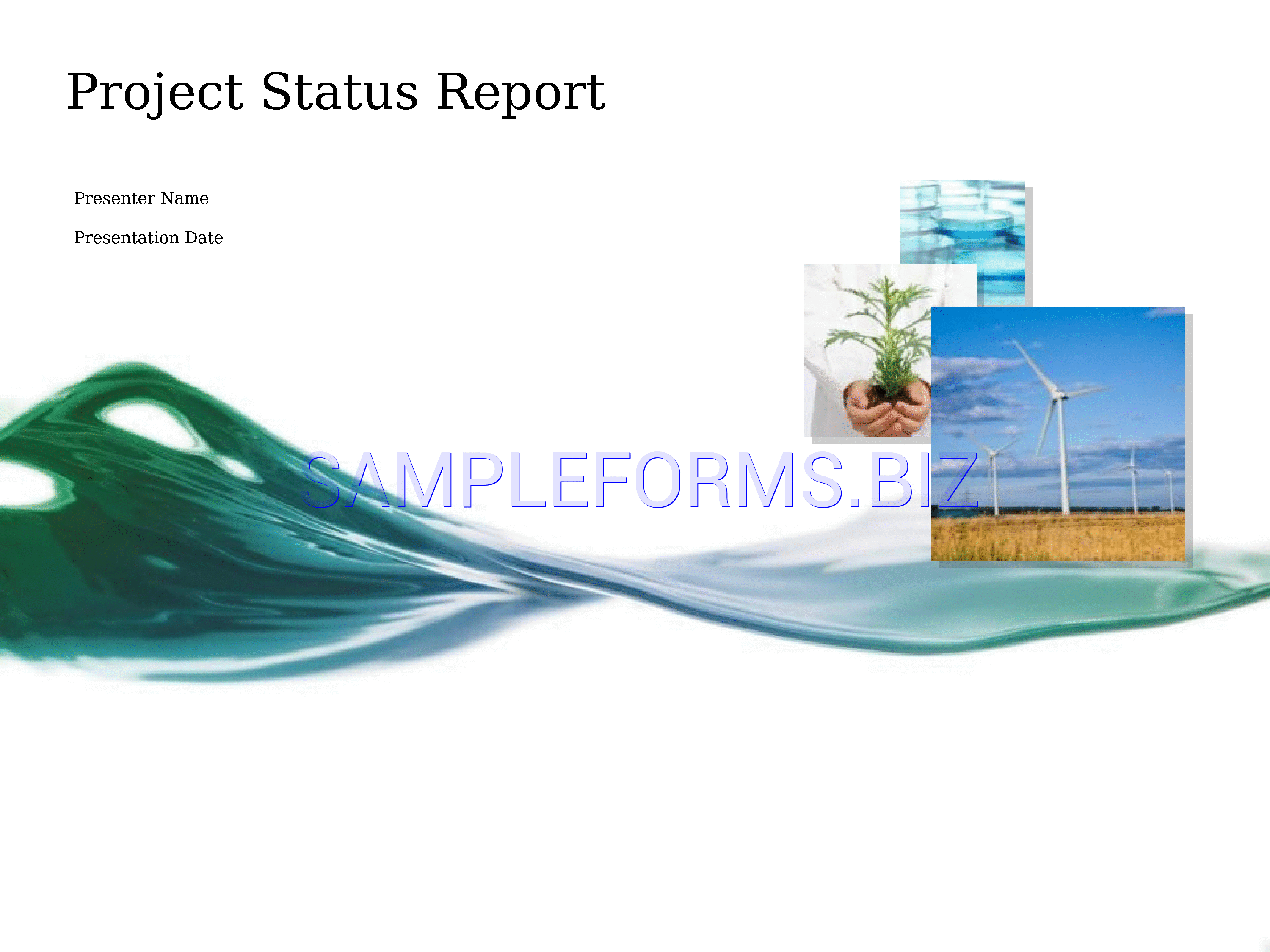 Preview free downloadable Project Status Report Template 5 in PDF (page 1)